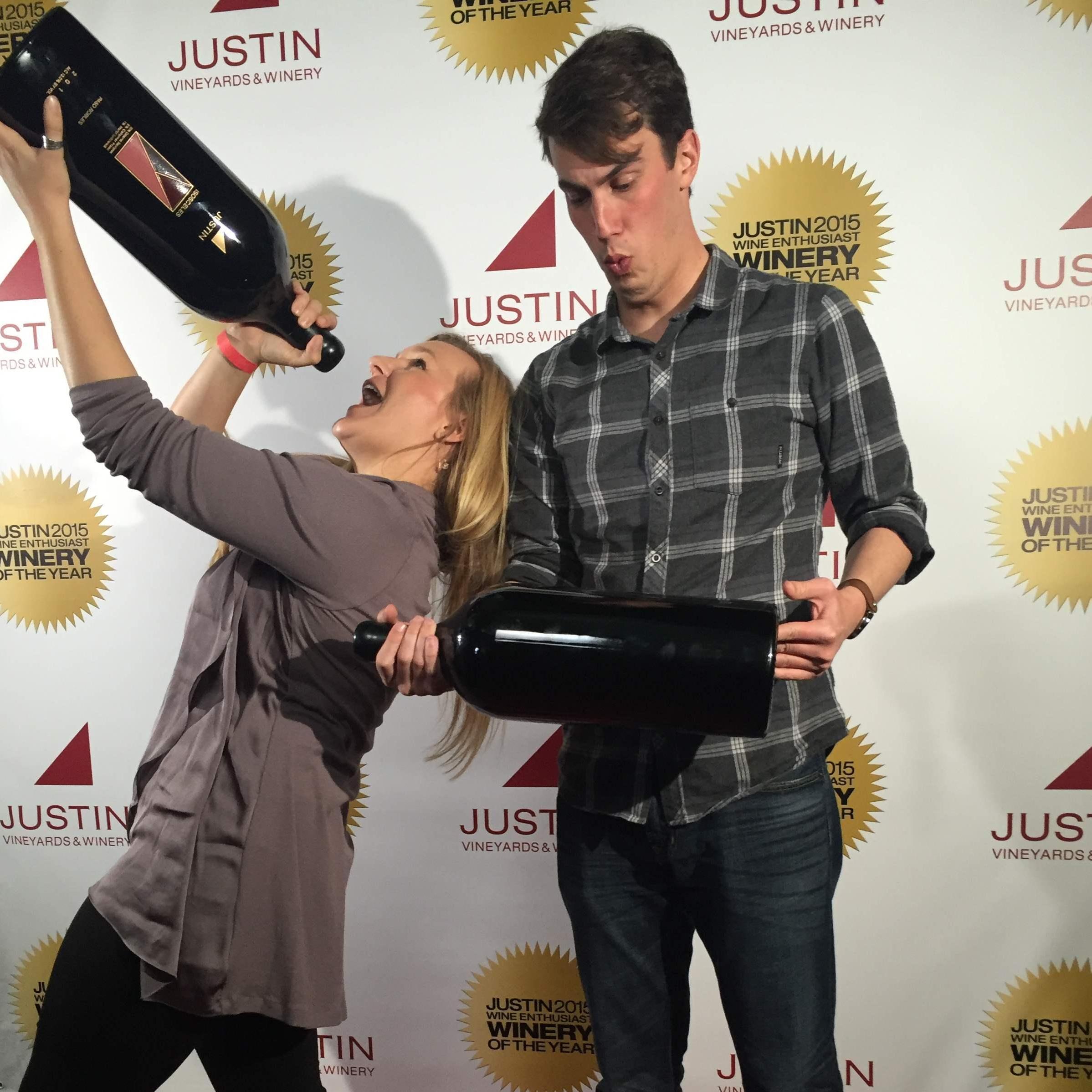 Wine tasting at Justin Winery