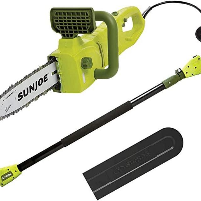 Sun Joe Electric Convertible Pole Chain Saw, Green