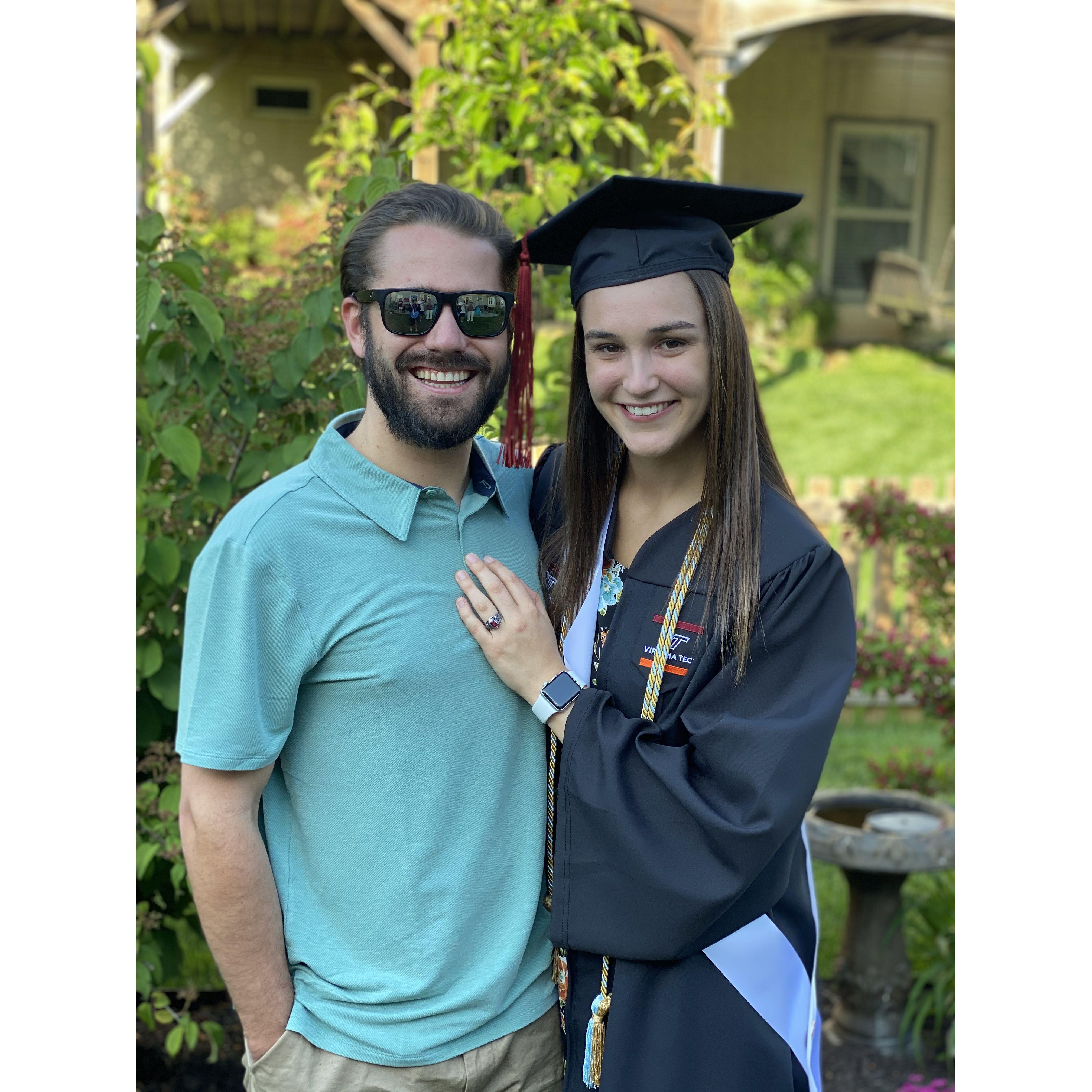 May 2020 -- Kristin's graduation from VT!