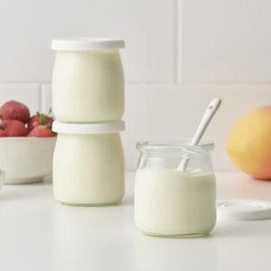 Salisbury & Co Old Fashioned Yoghurt Pot with Silicone Lid 200mL Set of 6