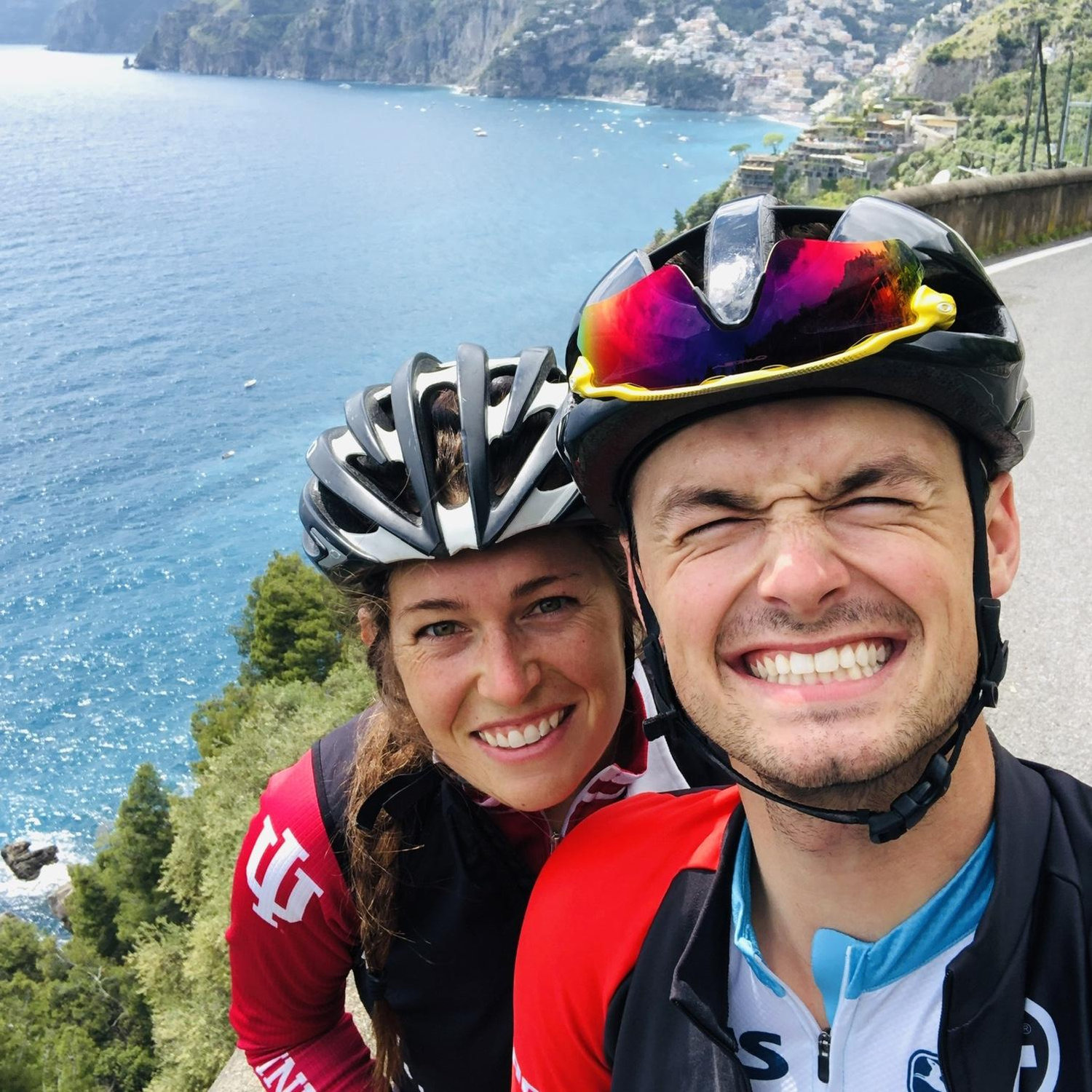 Our first (of many) trips to Italy together where we rode the Amalfi Coast.