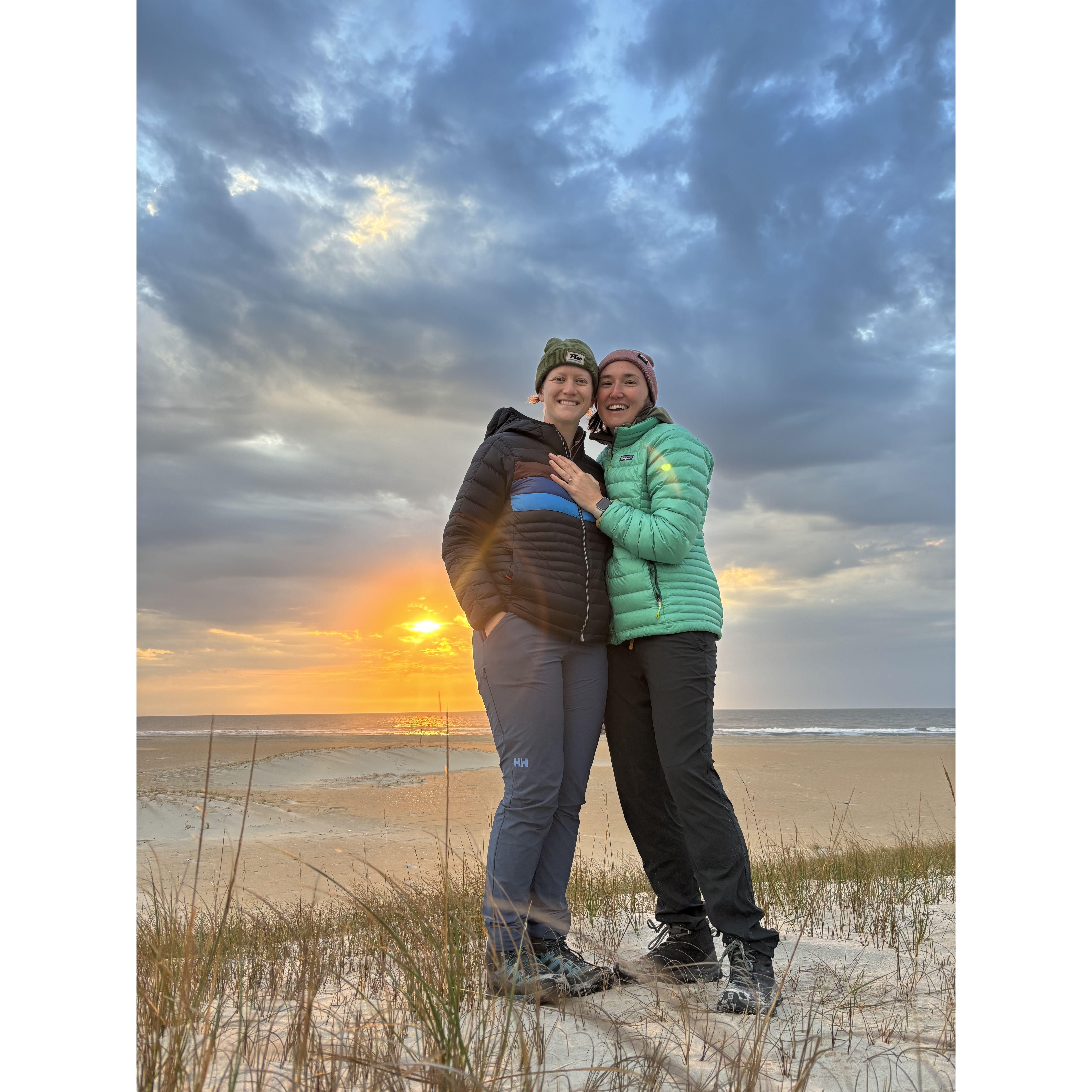 Our engagement on Assateague Island!