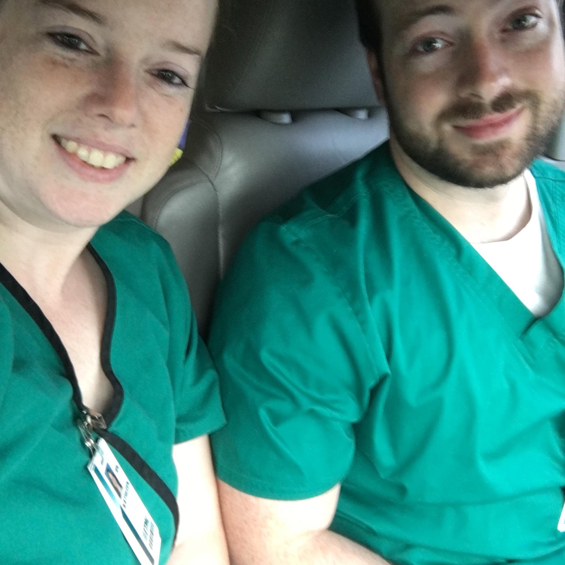 1st picture together as nurses!!