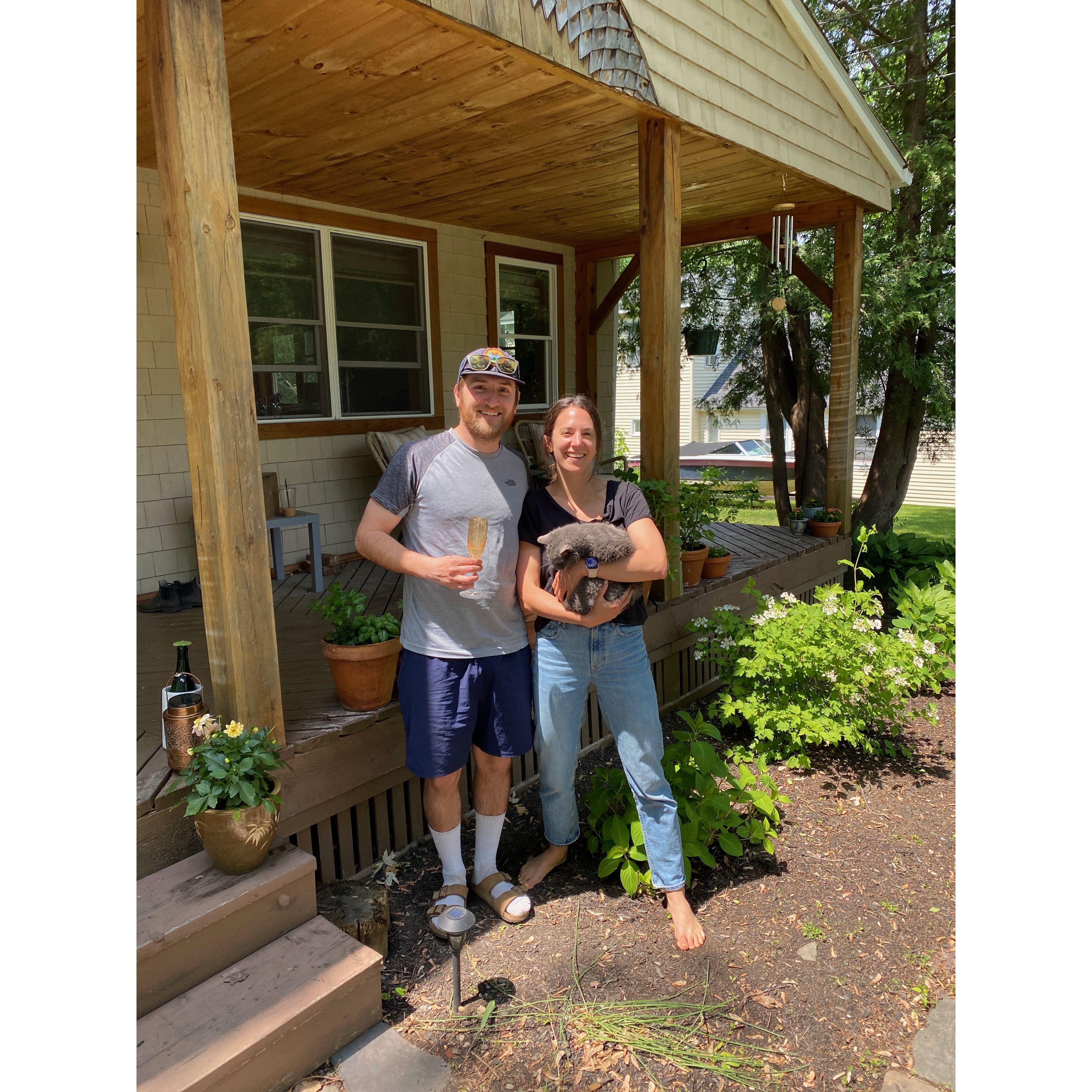 June 2022 - Burlington, VT: We became homeowners after our landlords got sick of having to repair the washing machine and decided to sell us the place.
