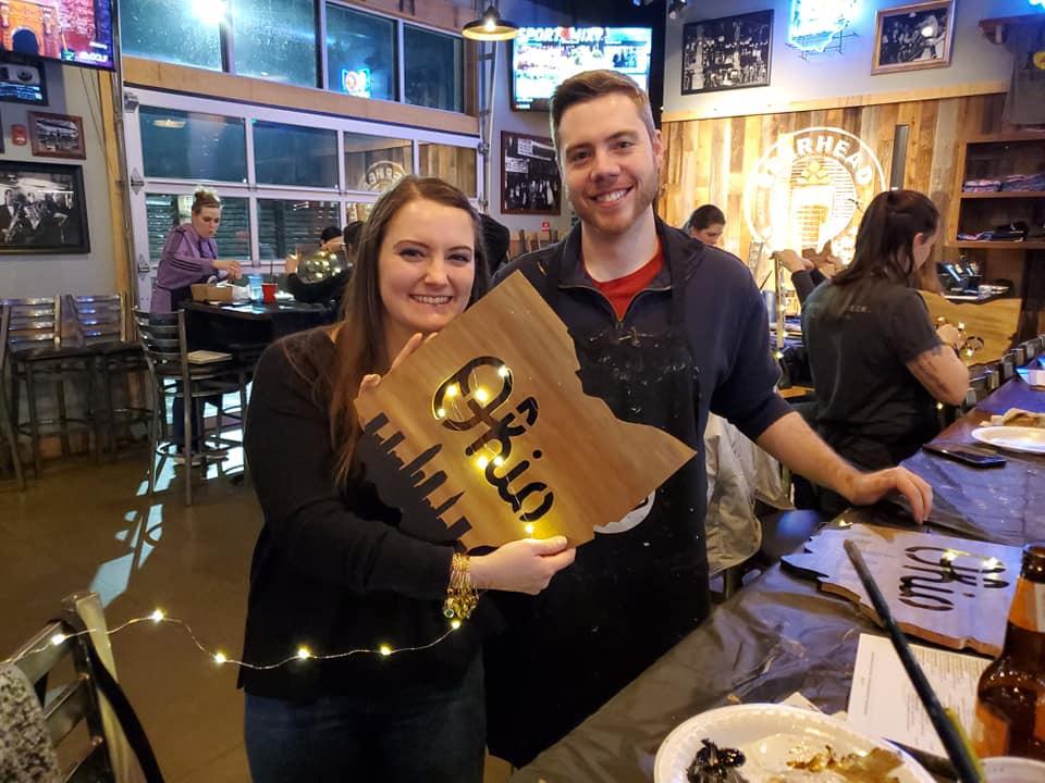 One of the first dates! Alex planned this one (with a little help from his female coworkers!)