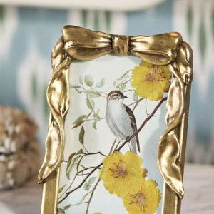 Beau Bow Gold Picture Frame 5x7