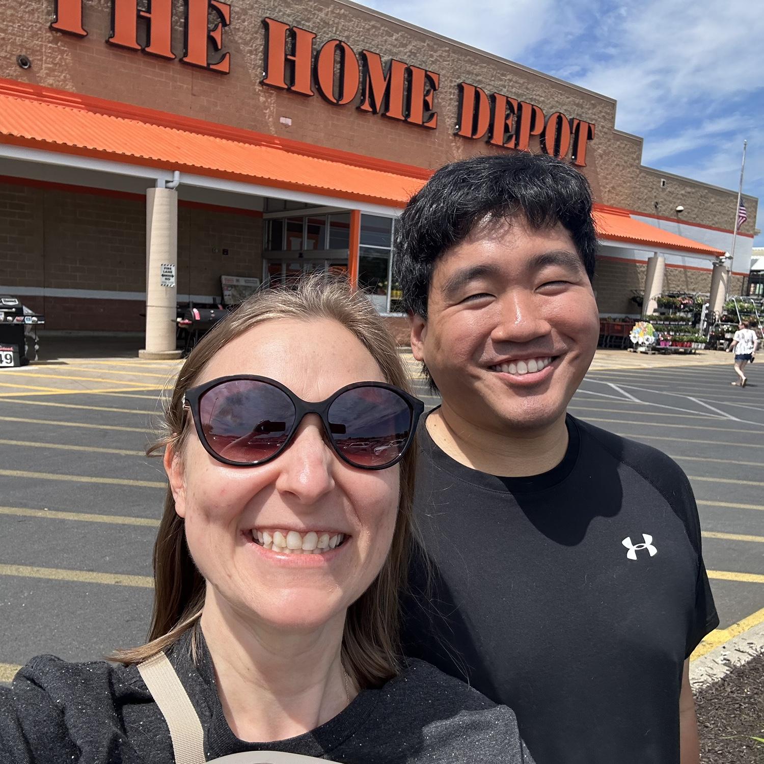 Jason at his favorite place, with his favorite person.