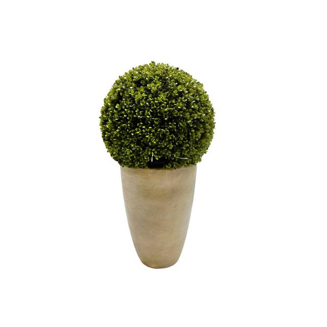 Bee & Willow™ Home 36-Inch Pre-Lit Faux Boxwood Ball Topiary