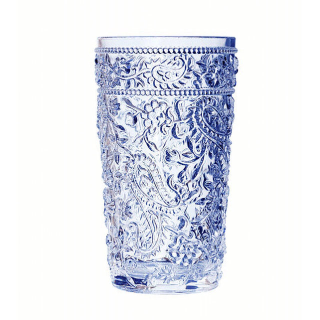 Calder Paisley 16 oz. Acrylic Drinking Glass (Set of 4)