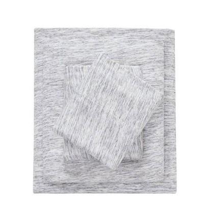 King Cotton Jersey Knit Sheet Set Gray