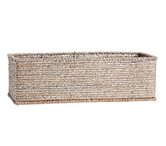 Silver Changing Table Storage Large