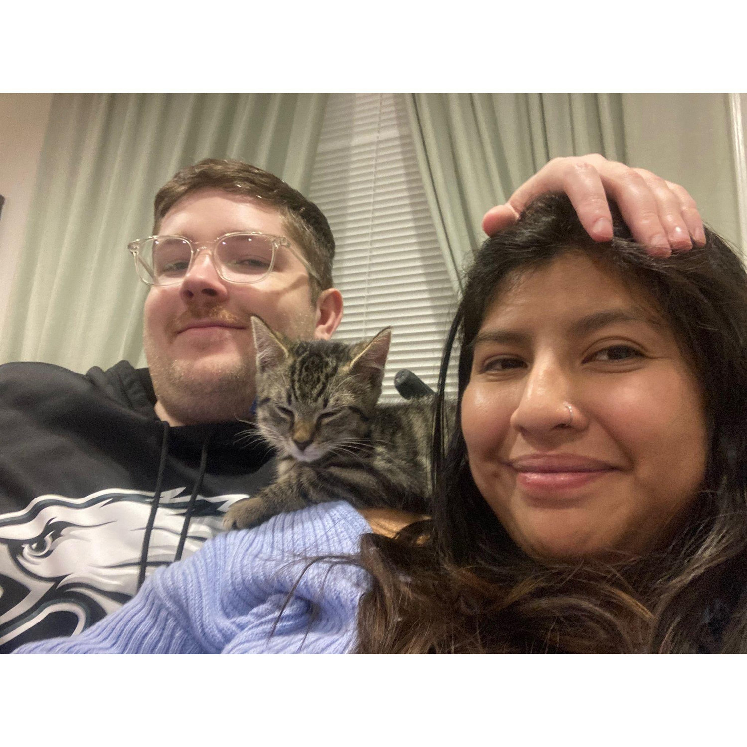 Sam is an Eagles fan since kitten hood.