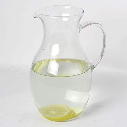 Simax Glassware Clear Glass Pitcher | For Cold Beverages, Dishwasher Safe, Classic Design, 1.5 Quart Capacity