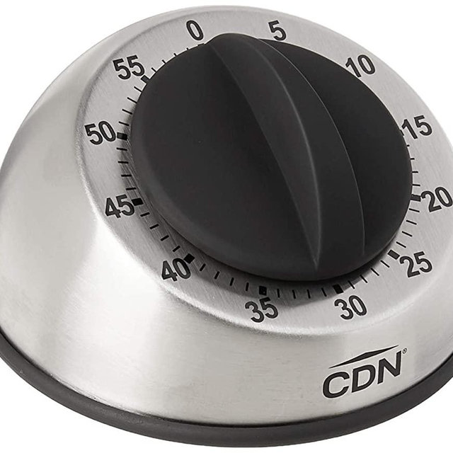 CDN Heavy Duty Mechanical Timer, Silver