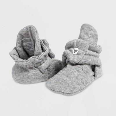 Burt's Bees Baby Quilted Bee Organic Cotton Booties - Gray