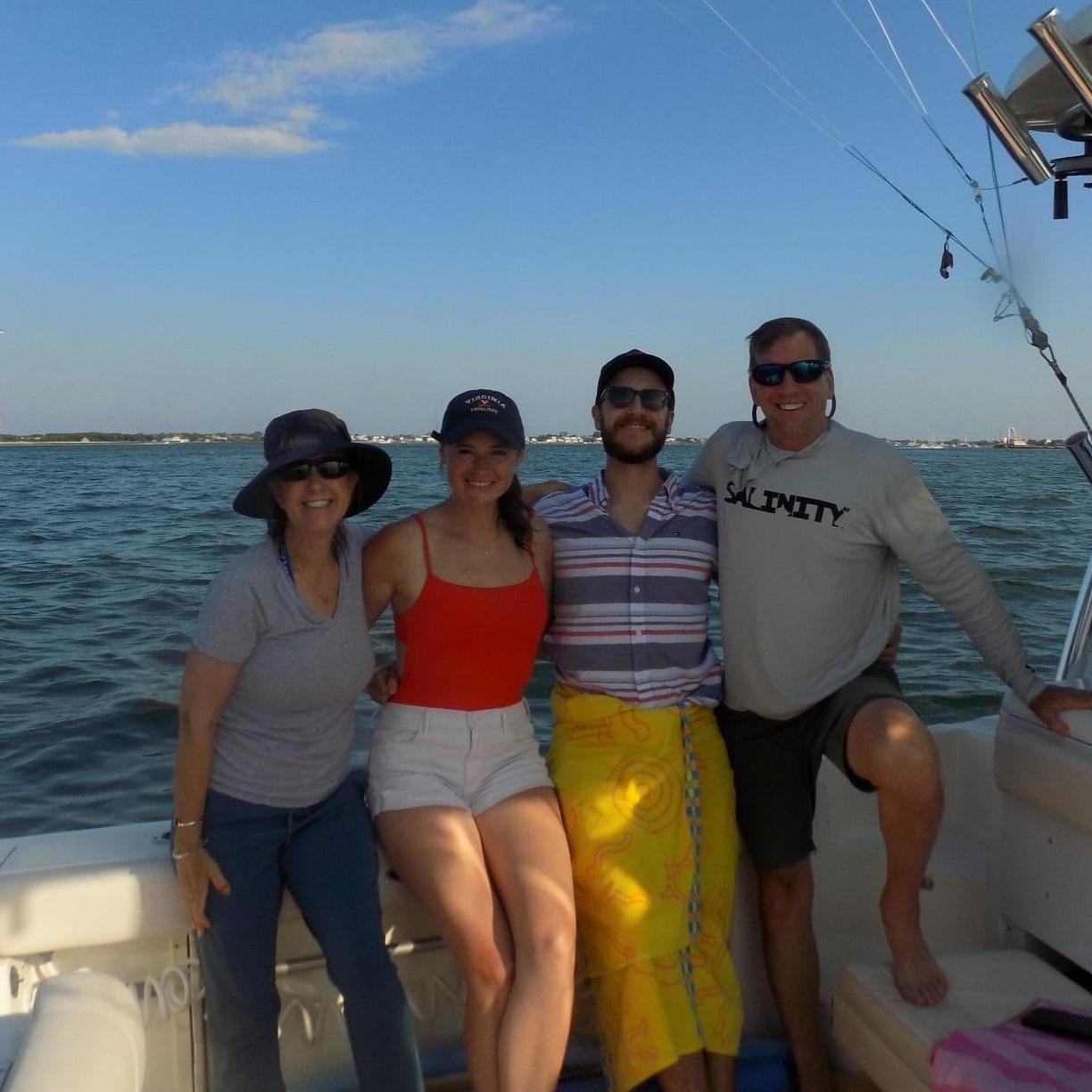 Fishing in LBI with Taylor's parents