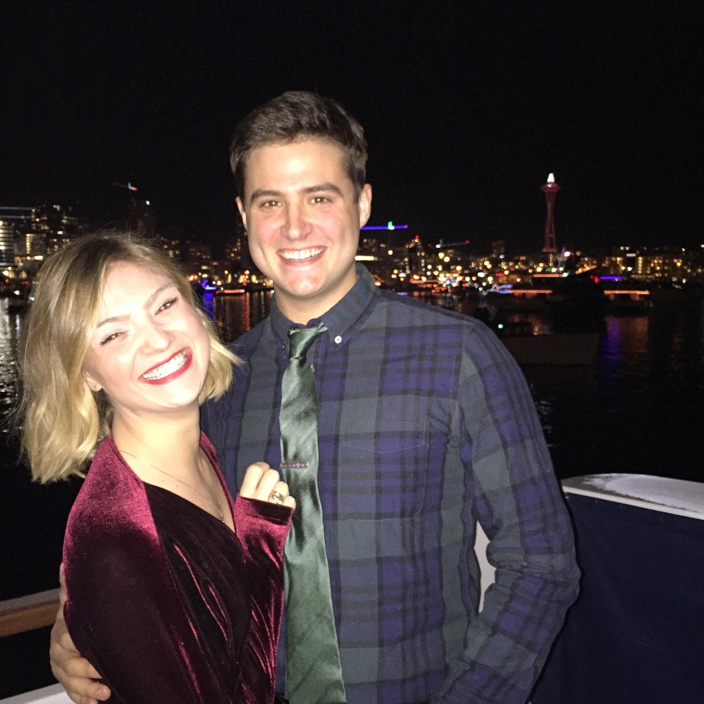 New Year's Eve on Elliot Bay, Seattle