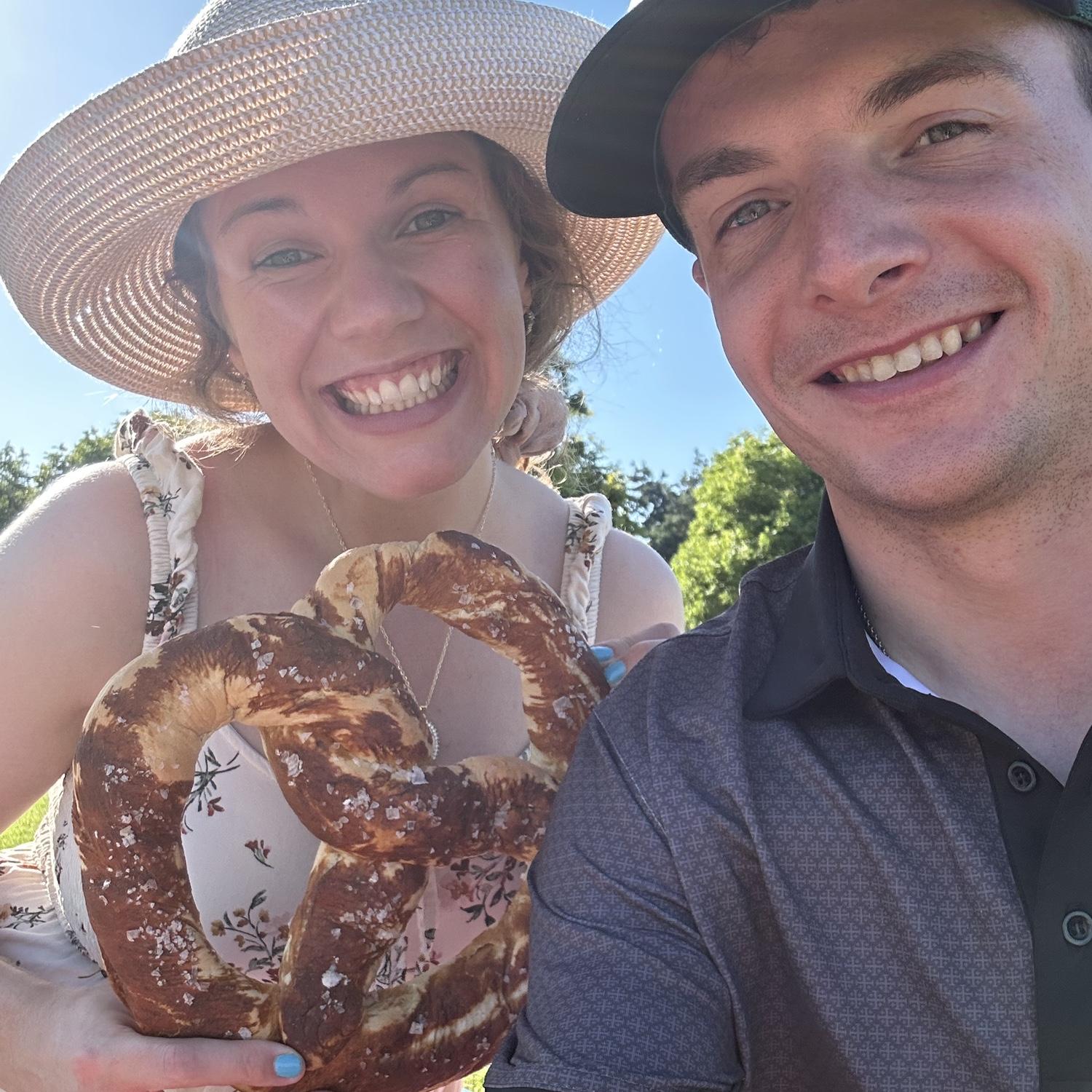 Summer: Los Angeles Arboretum, Pasadena Pops, and homemade pretzels. 2 minutes later someone asked if we flew all the way to Germany for this pretzel.