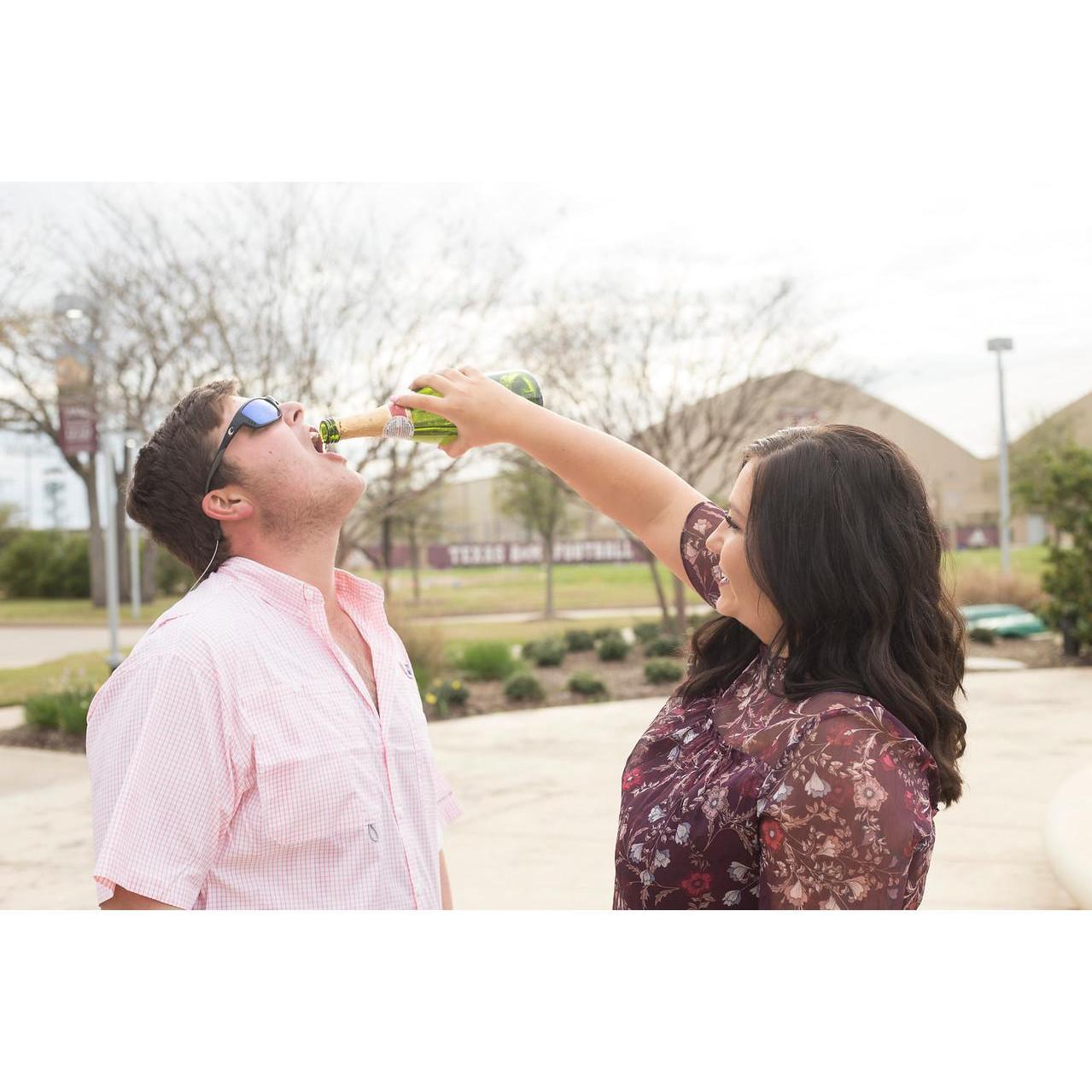 He was such a good sport for my senior pictures!