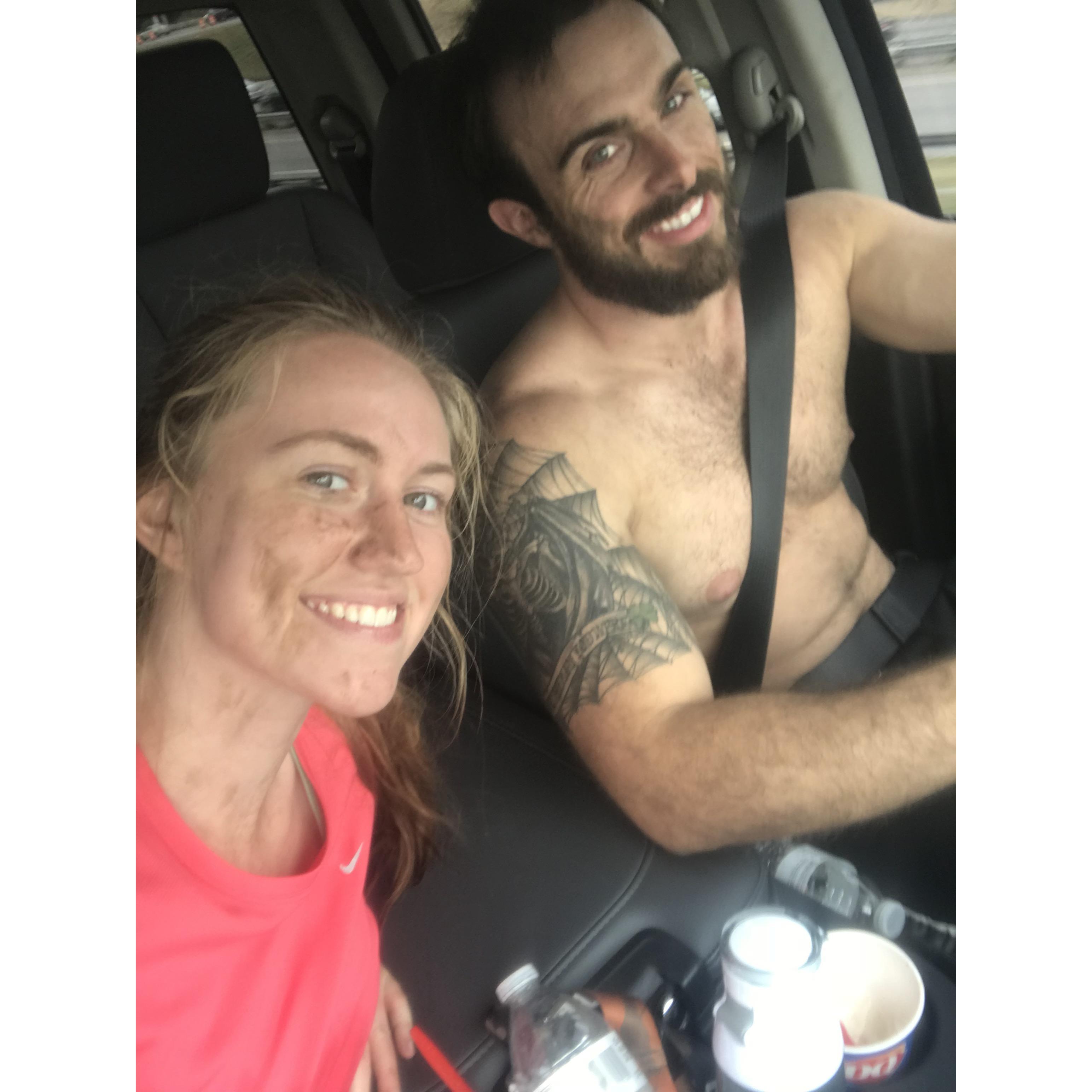 Our first, and only, mud run together