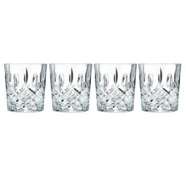 Marquis by Waterford Markham Crystal Double Old-Fashioned Glass 11oz - Set of 4