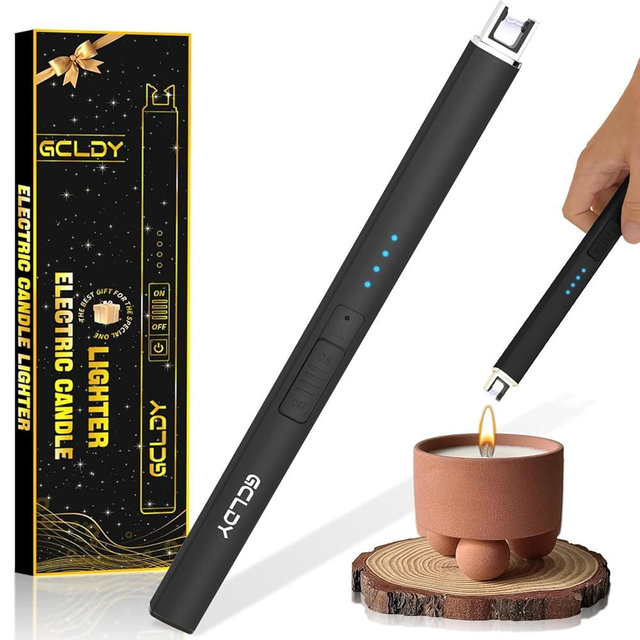Gcldy Electric Candle Lighter, Valentines Day Gifts for Her/Him, USB Arc Rechargeable Windproof Long Lighter for Candle, Valentines Day Gifts, Birthday Gift for Women Men Mom Wife Sister