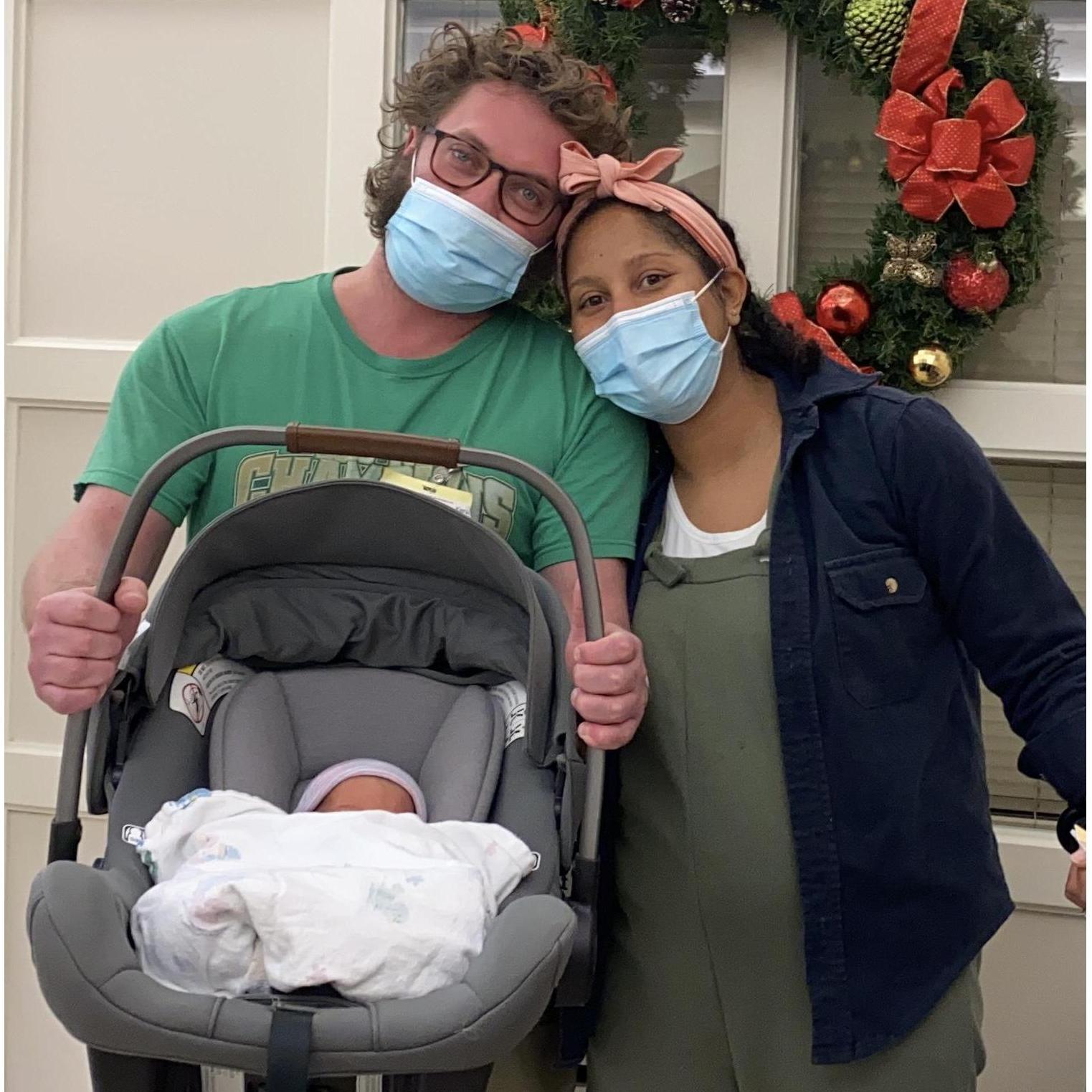 Leaving the hospital with our baby girl, Willie-Ann Wilder.