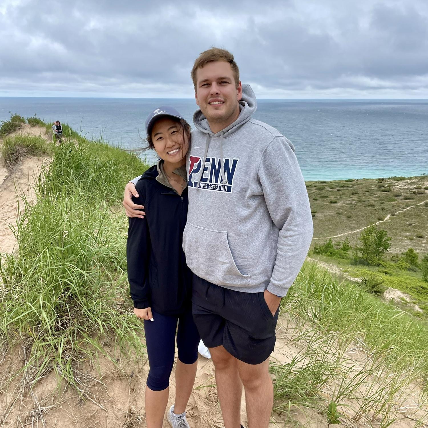 Visiting Griffen’s cousins in northern Michigan