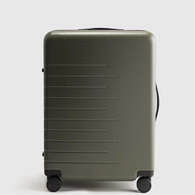 Expandable Medium Check-In Suitcase - Olive