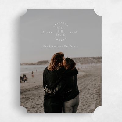 White Ticket Wedding Save the Date - Okavango Photo