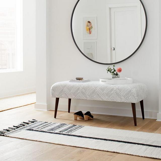 Metal Frame Oversized Round Mirror - 48"