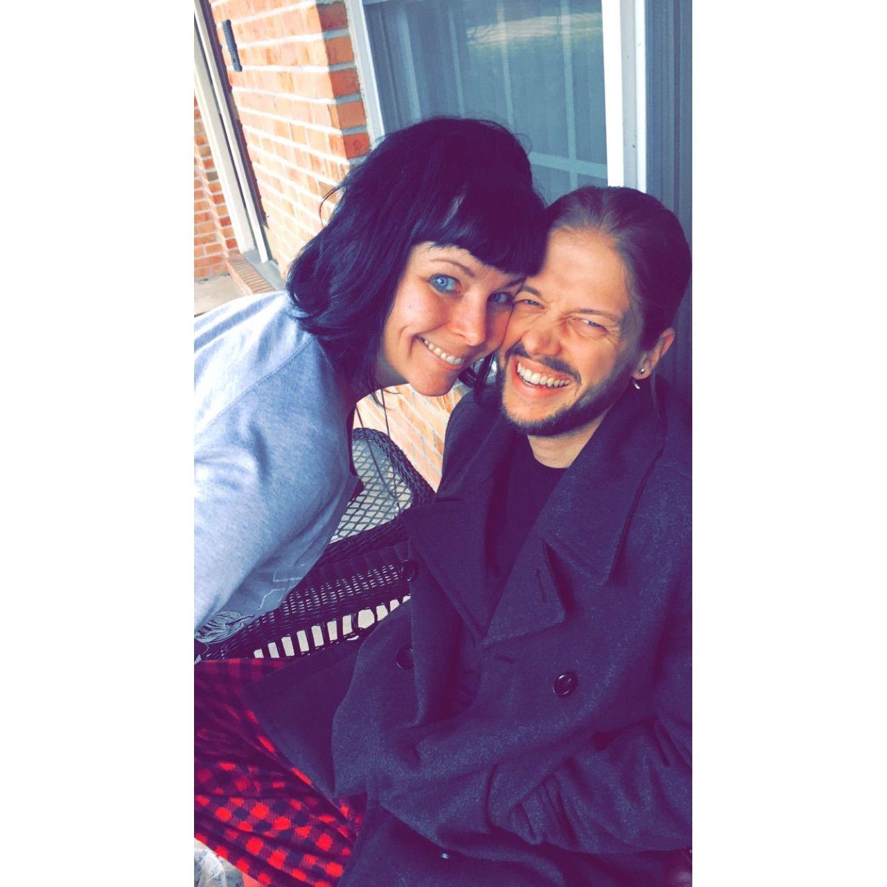 2015 - Christmas morning in Crystal Lake, the day we got engaged!