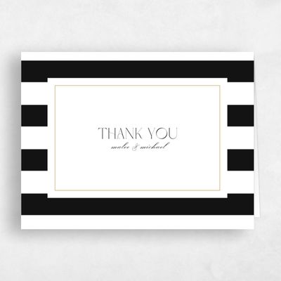 White Wedding Thank You - Cancun Landscape