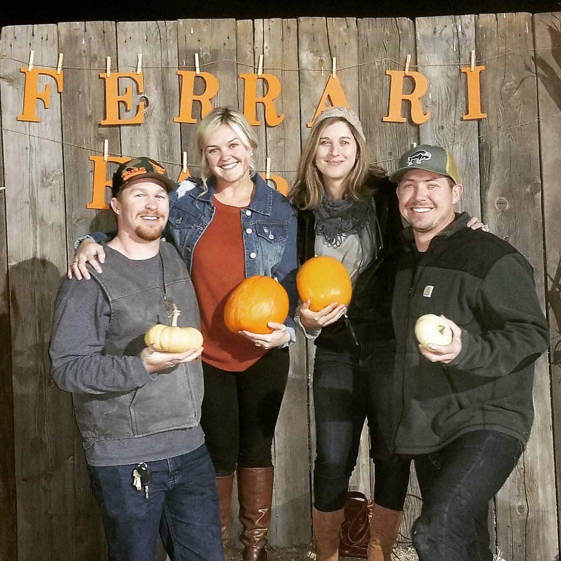 Pumpkin patch with friends