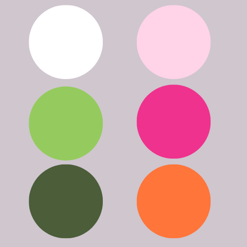 Color pallate for the wedding