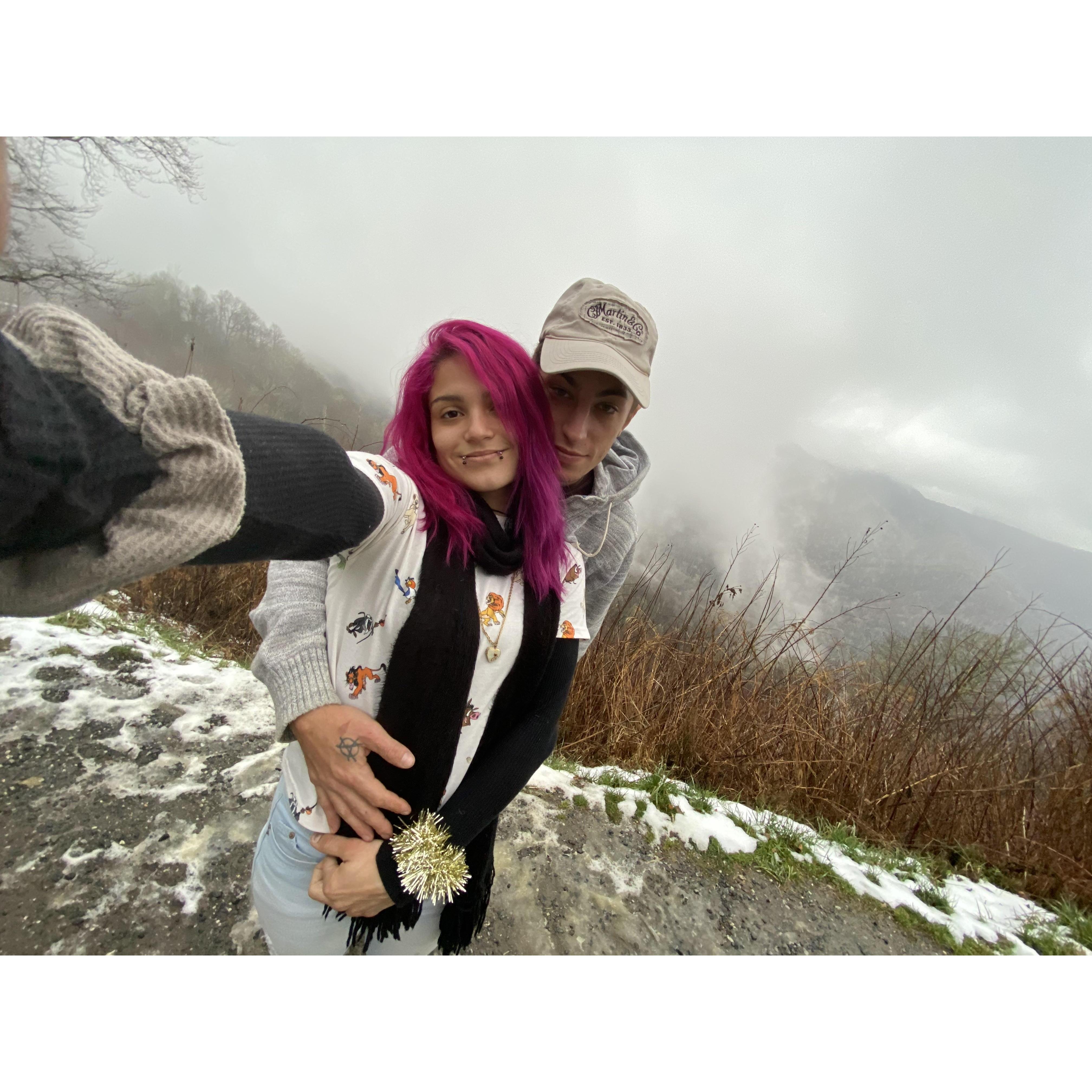 Georgia trip last December. We were pregnant and didn't even know it yet.