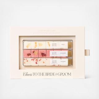 Cheers to Bride & Groom Champagne Cocktail Mixer Cube Set