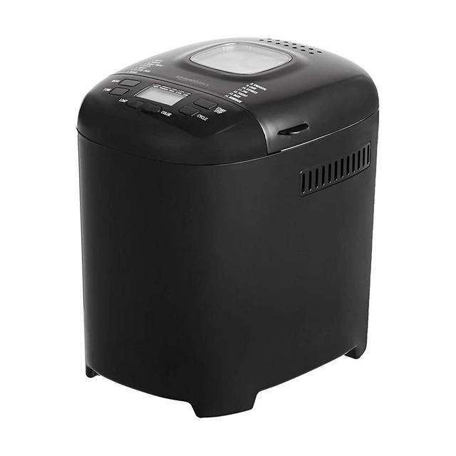 AmazonBasics 2 Pound Non-Stick Bread Making Machine, Black