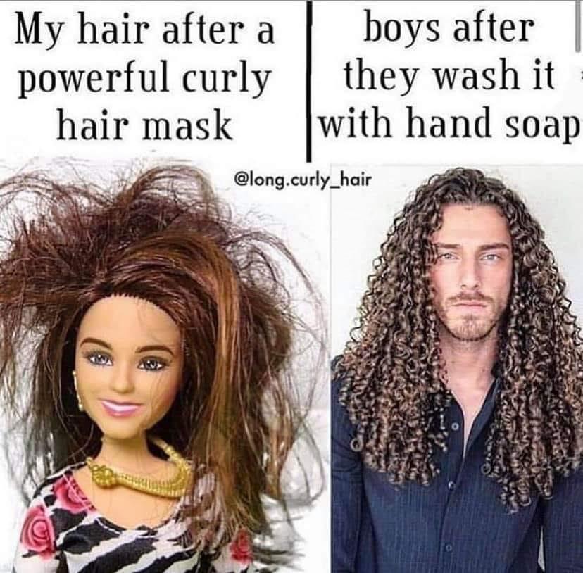 My hair vs TJs perfect curls 🙄
