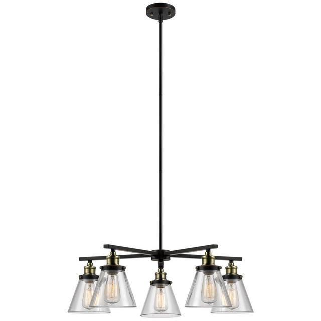 Globe Electric Company Shae 5-Light Chandelier in Oil-Rubbed Bronze