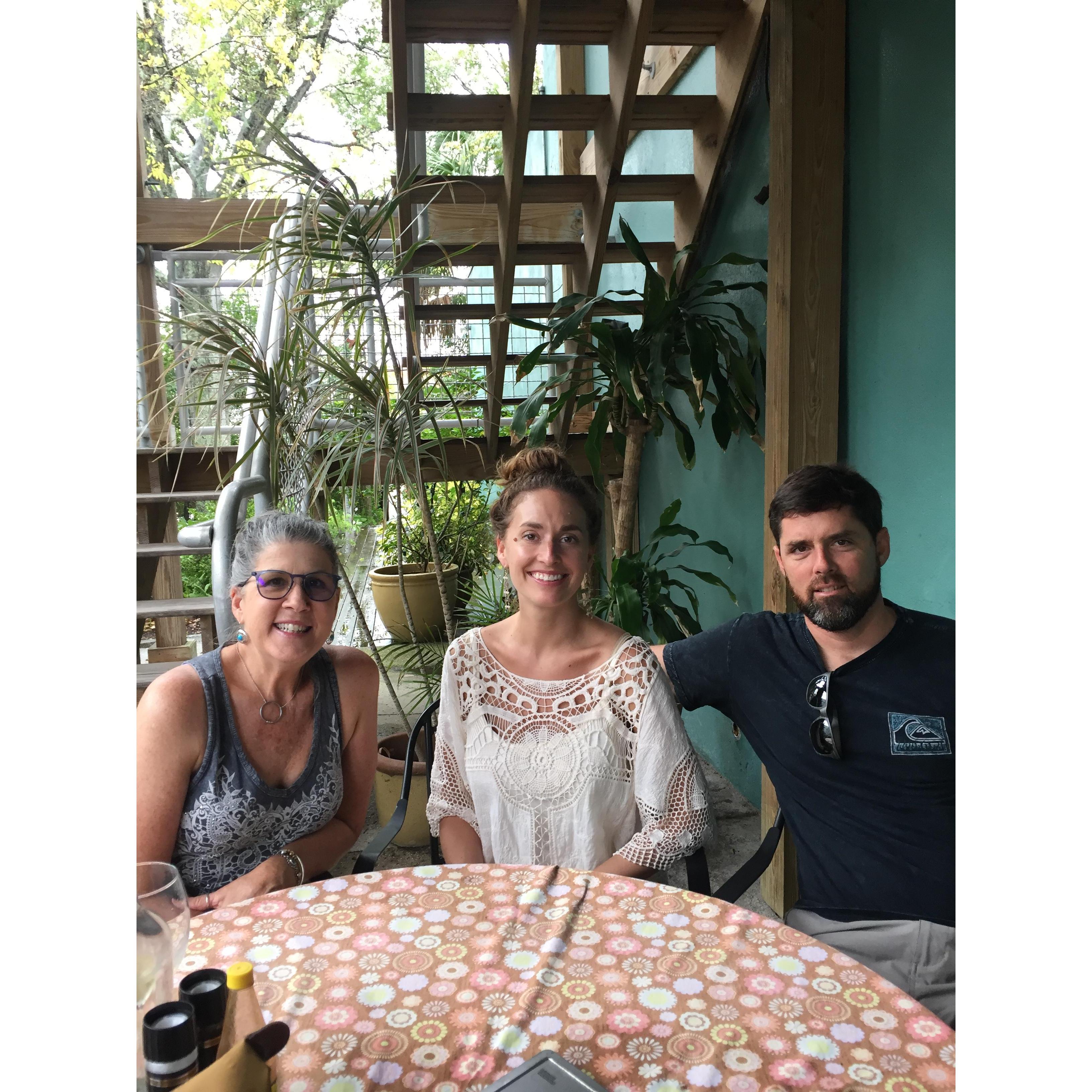 At our favorite restaurant, Cafe Karibo!