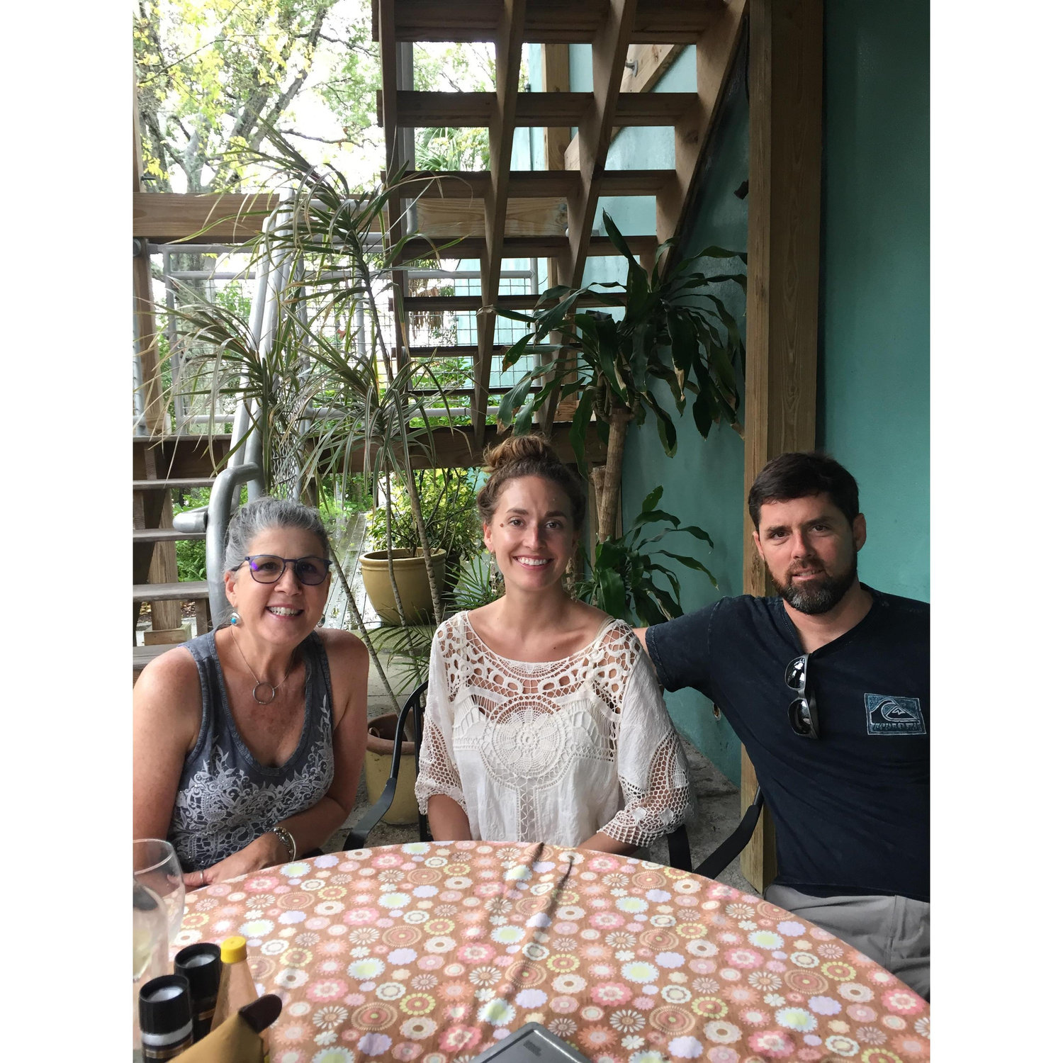 At our favorite restaurant, Cafe Karibo!