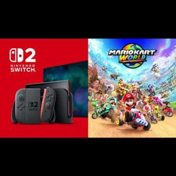 A switch 2 with Mario Kart World
