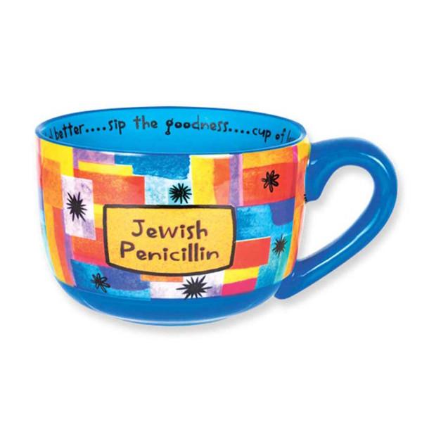 Painted Ceramic "Jewish Penicillin" Soup Mug