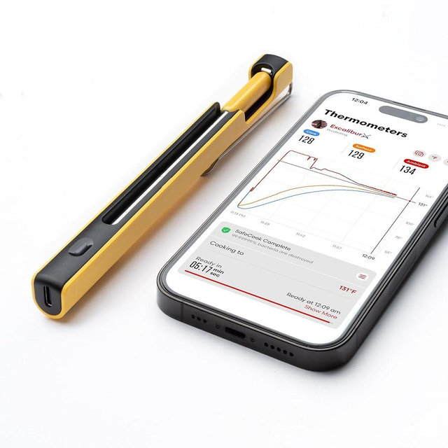 Combustion Inc. Predictive Thermometer & WiFi Booster-2nd Gen: Wireless Meat Thermometer, Dual WiFi/BLE Connectivity, 8 Sensors, Integrated Food Safety, Accurate Cook-time Predictions, iOS & Android