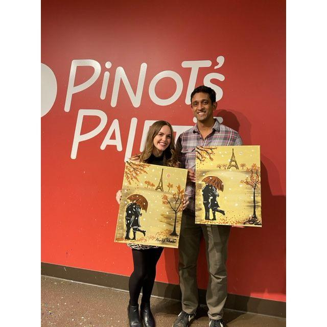 and made our own masterpieces with a little help from some good wine!