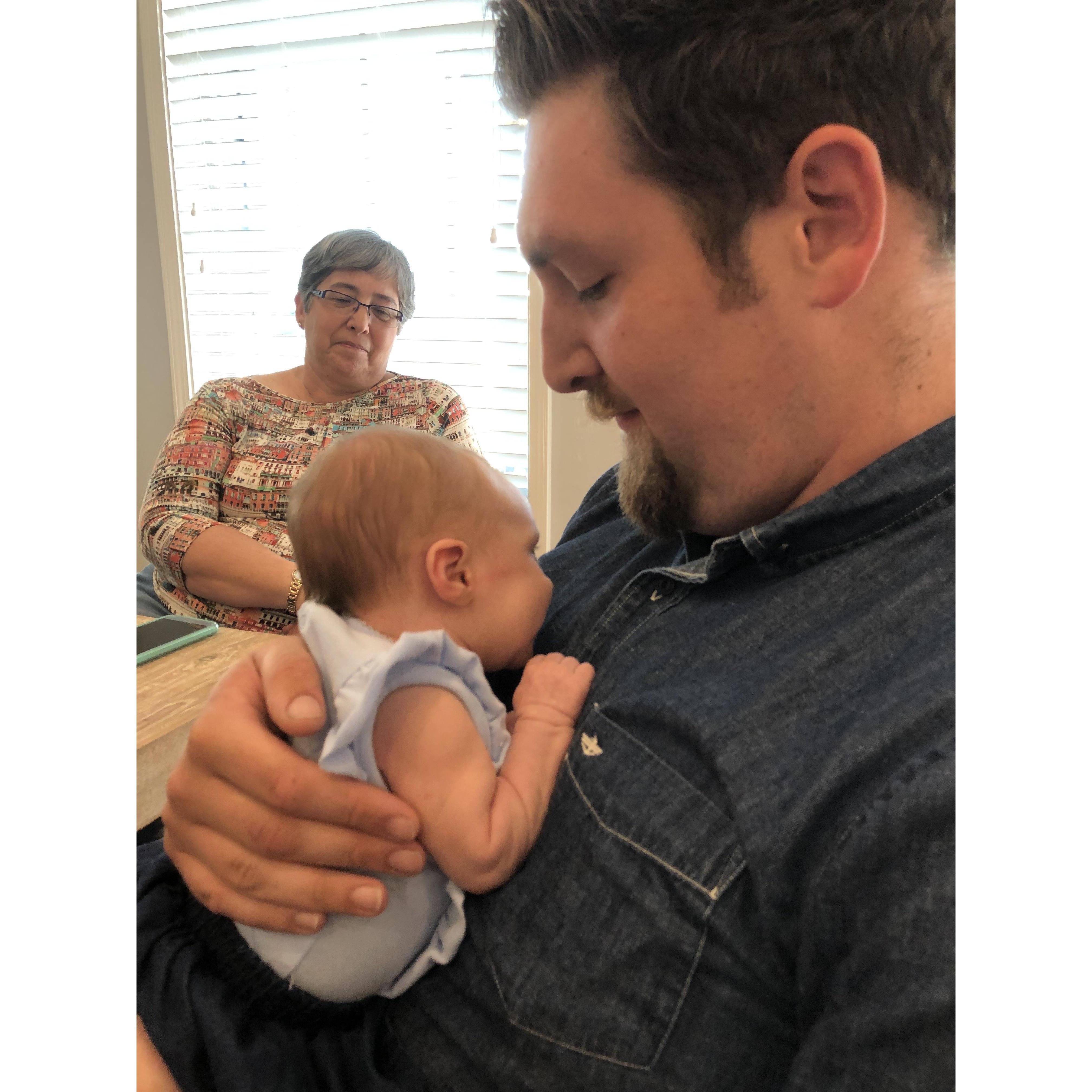 Hanging out with both families for dinner was incredible. Our families got along (praise!) and I got to see Kris snuggle Lottie Lynn. All the good things!