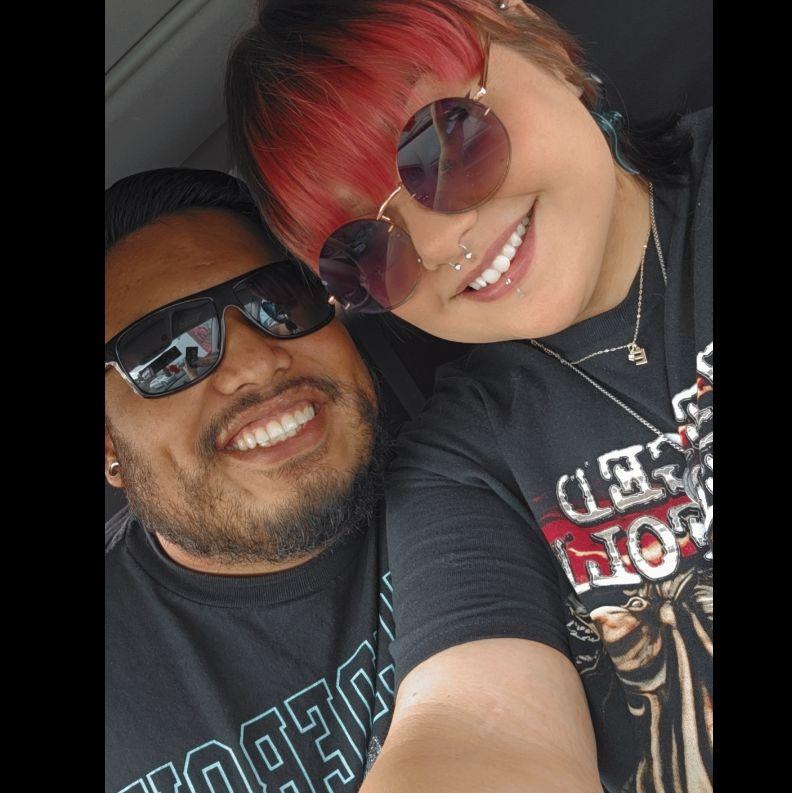 Our first photo as a couple!