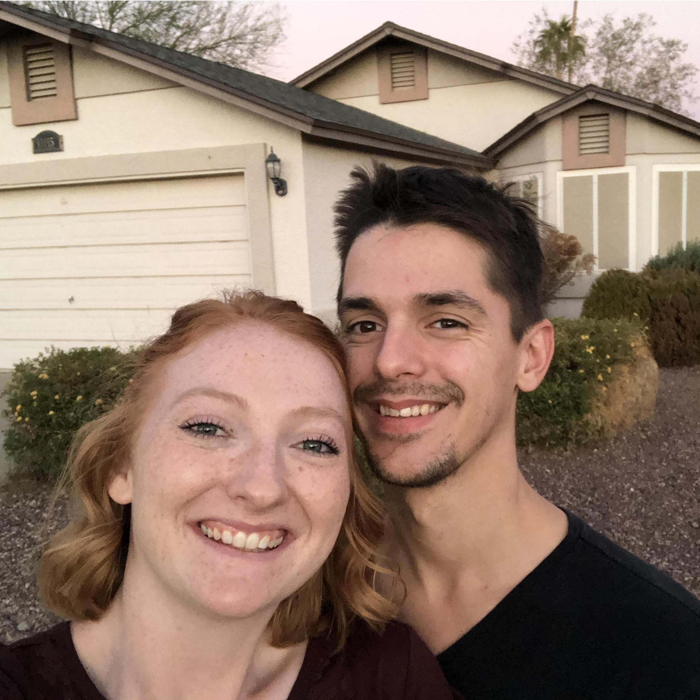 We bought our first house together in November 2020! It is a beautiful 3 bedroom house that we absolutely love. We put a lot of blood, sweat and tears into fixing up the backyard to make it our own!