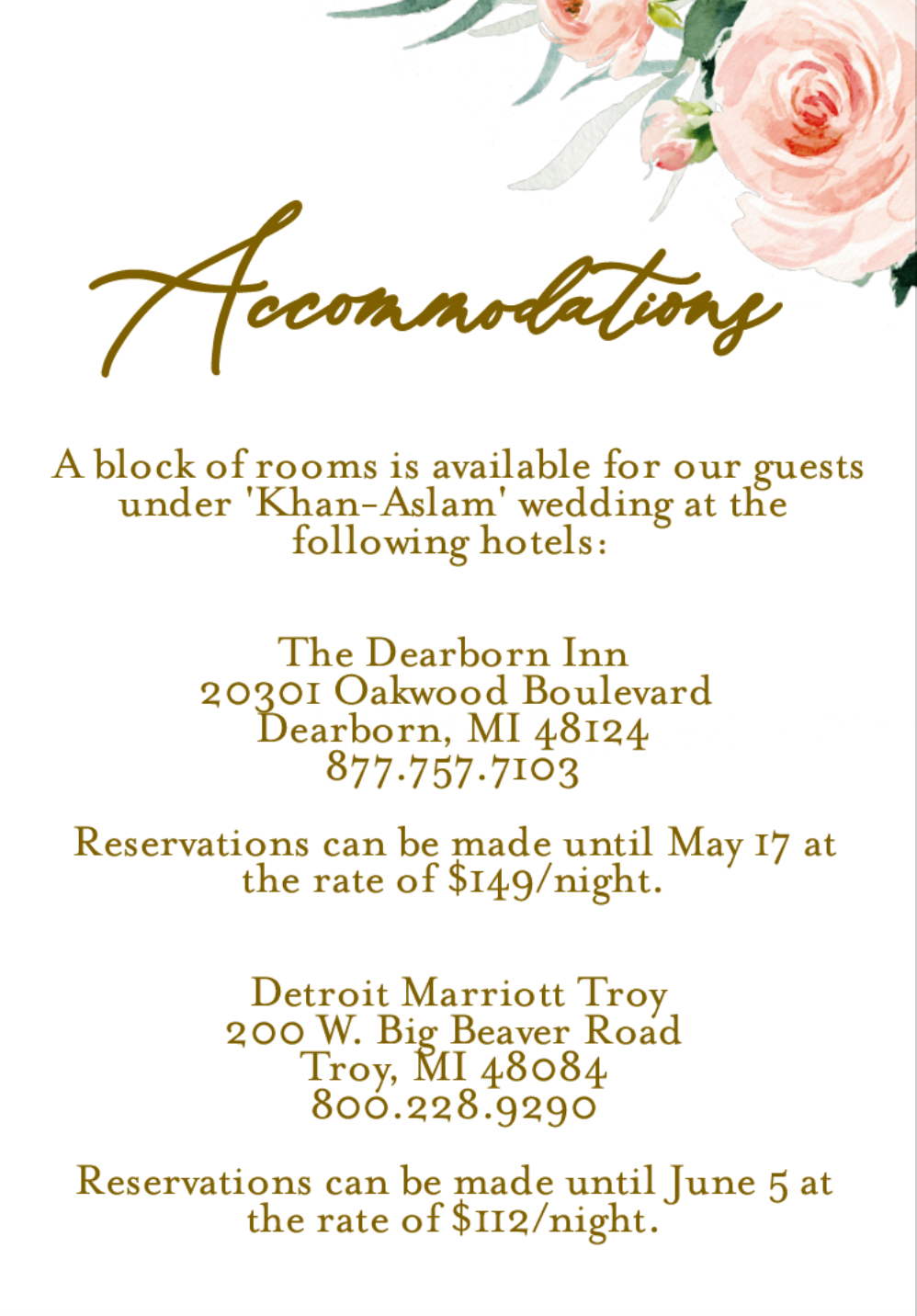 The Wedding Website of Naba Khan and Arslan Aslam